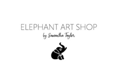 23 Elephant Art by Samantha Taylor